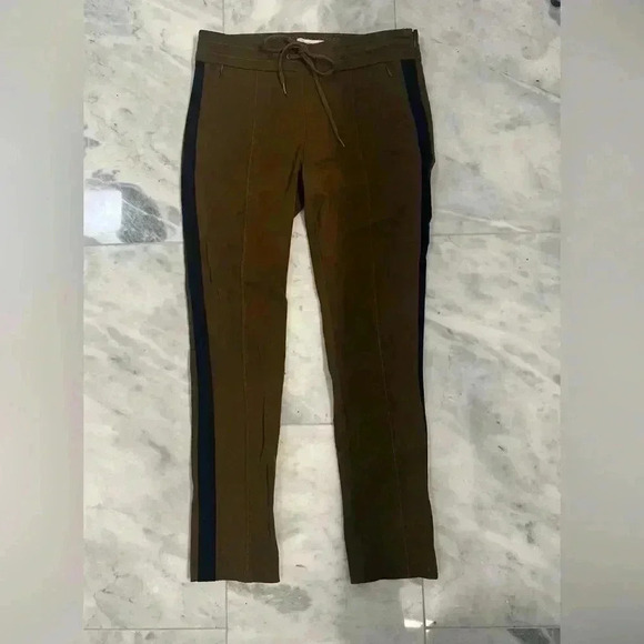 Anthropologie Pants - ANTHROPOLOGIE Essential Slim
Trouser Brown Black Contrast
Side Stripe Pants Sz 8
